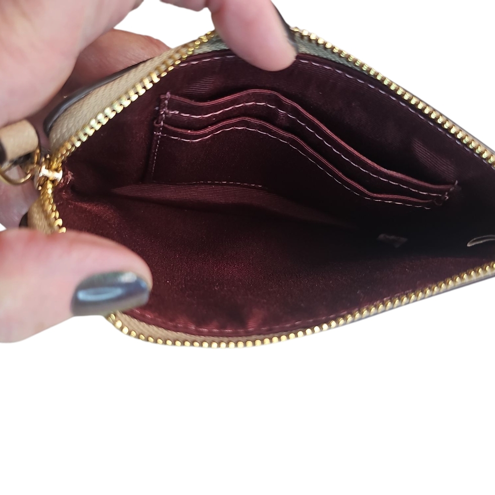 Coach Tan Wristlet Clutch NWT - Picture 5 of 5